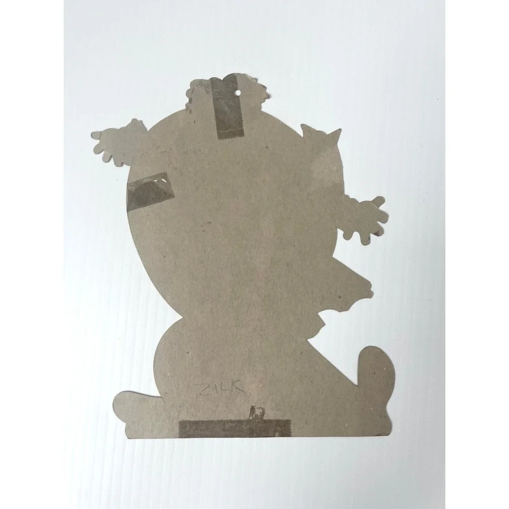 Vintage Halloween Die Cut – Scarecrow, Owl, and Pumpkin Decoration